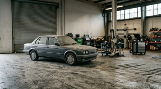 Vehicle maintenance concept showing the consequences of missed servicing and MOT failure