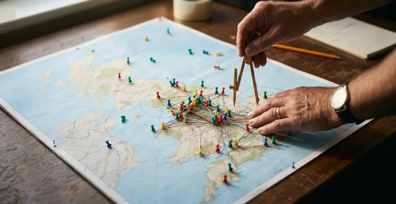 Intelligent delivery route clustering across UK postcodes reducing unnecessary mileage